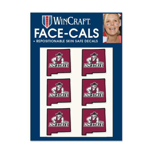 New Mexico State Aggies STATE SHAPE Face Cals