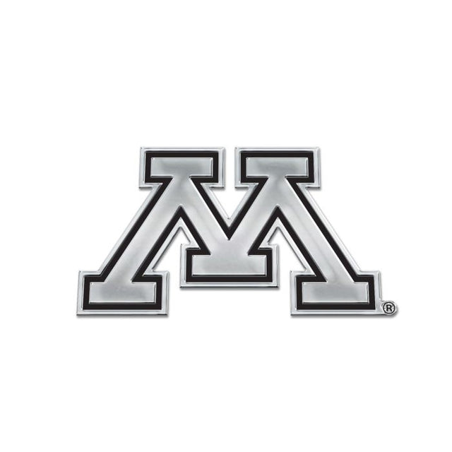 Emblema para automóvil de forma libre cromado de Minnesota Golden Gophers