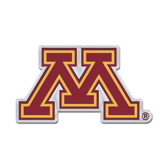 Emblema para automóvil de forma libre en cromo de color de Minnesota Golden Gophers