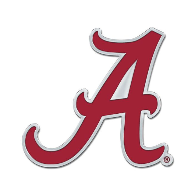 Alabama Crimson Tide Colored Chrome Free Form Auto Emblem