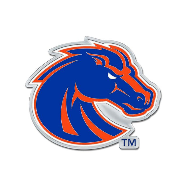 Emblema para automóvil de forma libre en cromo de colores de los Boise State Broncos