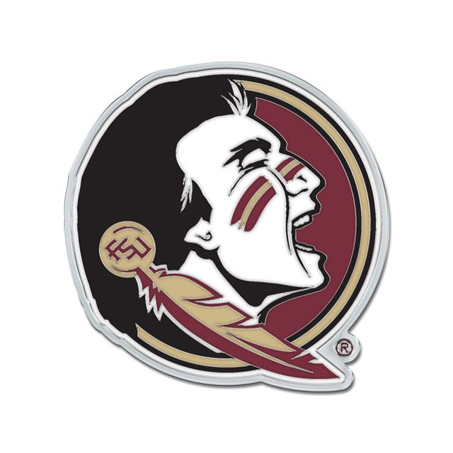 Florida State Seminoles Colored Chrome Free Form Auto Emblem