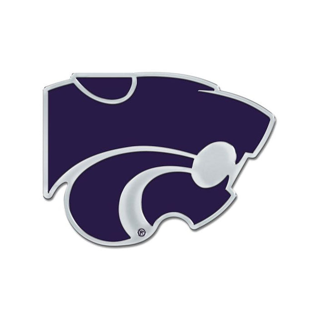 Kansas State Wildcats Colored Chrome Free Form Auto Emblem