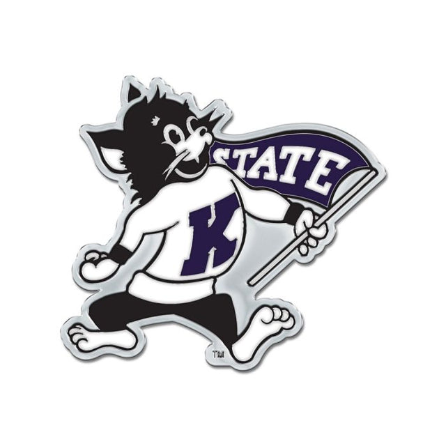 Kansas State Wildcats Colored Chrome Free Form Auto Emblem