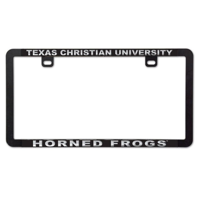 TCU Horned Frogs Metal Lic. Plate Frame Slim