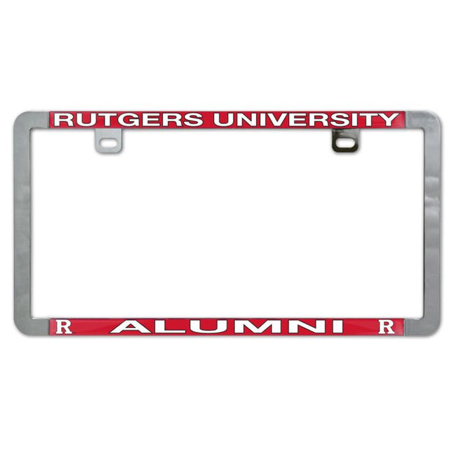 Rutgers Scarlet Knights Metal Lic. Plate Frame Slim