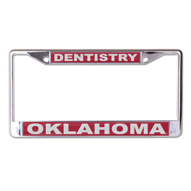 Oklahoma Sooners DENTISTRY Lic Plt Frame S/L Printed