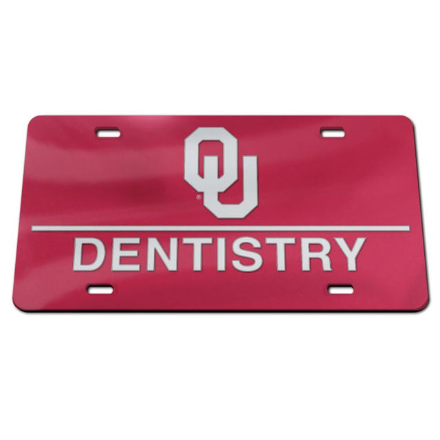 Oklahoma Sooners Acrylic Classic License Plates