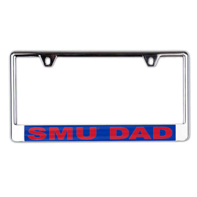 Southern Methodist Mustangs Lic Plate Frame B/O Printed