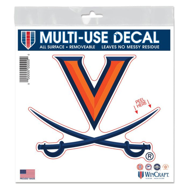 Virginia Cavaliers All Surface Decal 6" x 6"