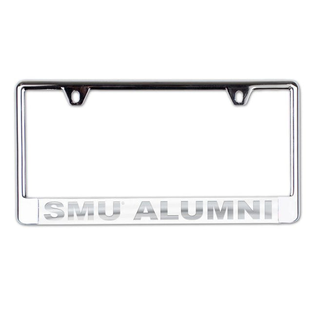 Southern Methodist Mustangs ALUMNI Lic Plate Frame B/O Printed