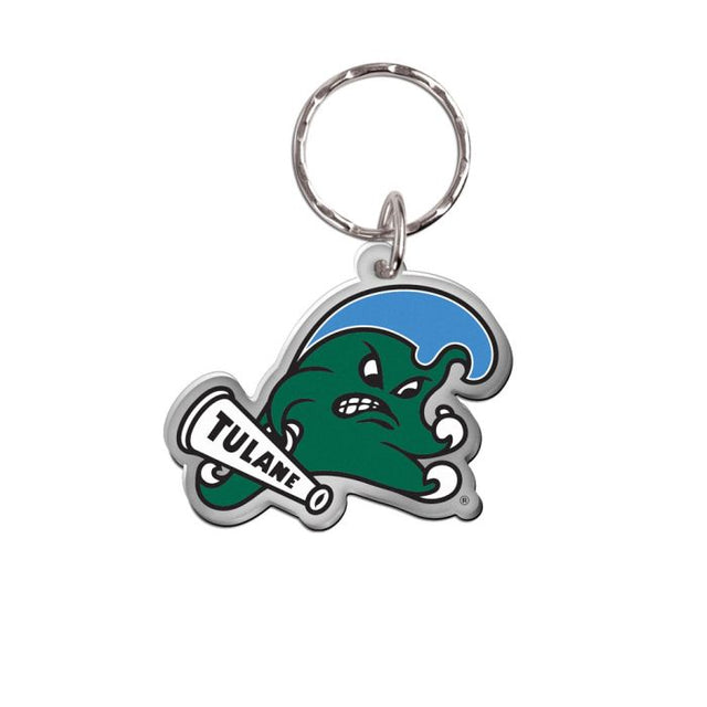 Tulane Green Wave Keychain Freeform