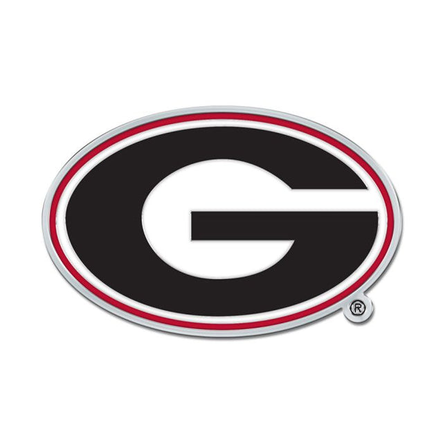 Georgia Bulldogs Colored Chrome Free Form Auto Emblem