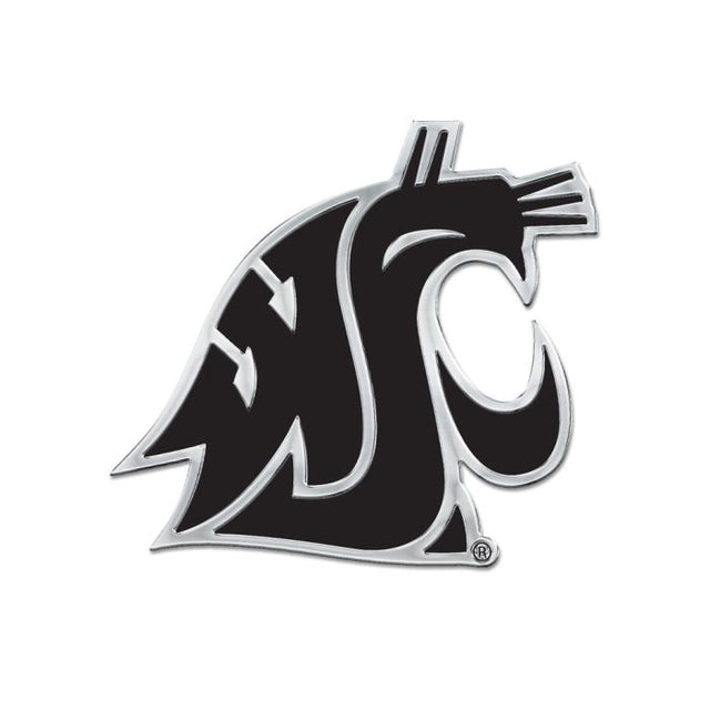 Washington State Cougars Chrome Free Form Auto Emblem