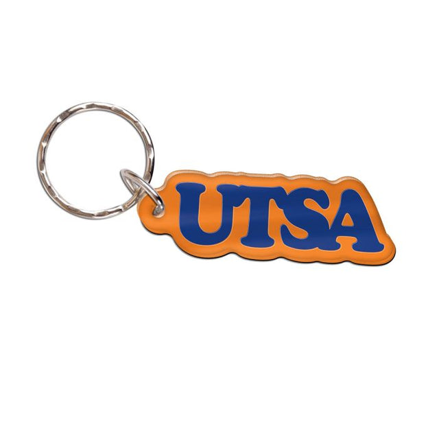 Texas San Antonio Roadrunners Keychain w/Letters