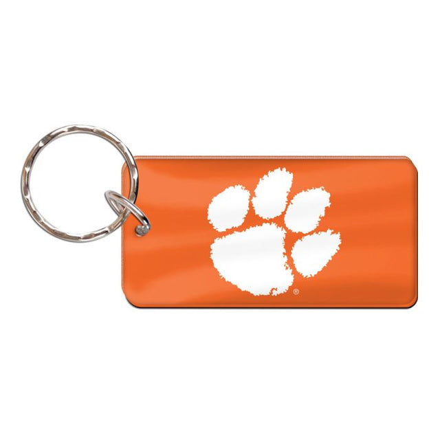 Llavero rectangular de los Clemson Tigers