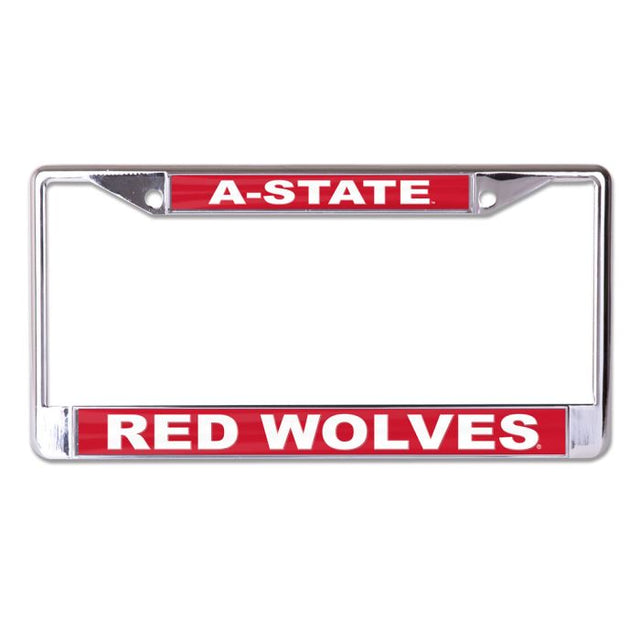 Arkansas State Red Wolves Lic Plt Frame S/L Printed