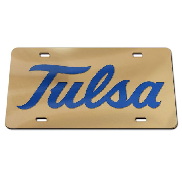 Tulsa Golden Hurricanes Specialty Acrylic License Plate