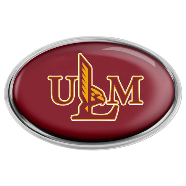 Louisiana - Monroe War Hawks Chrome Metal Domed Emblem