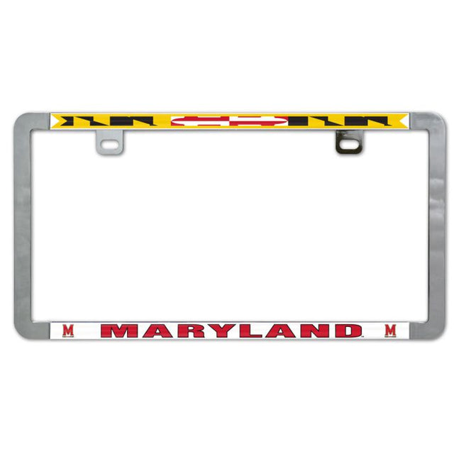 Maryland Terrapins Metal Lic. Plate Frame Slim