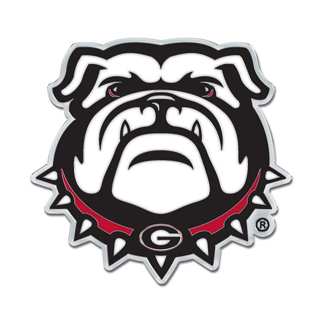 Emblema para automóvil de forma libre en cromo y color de los Georgia Bulldogs