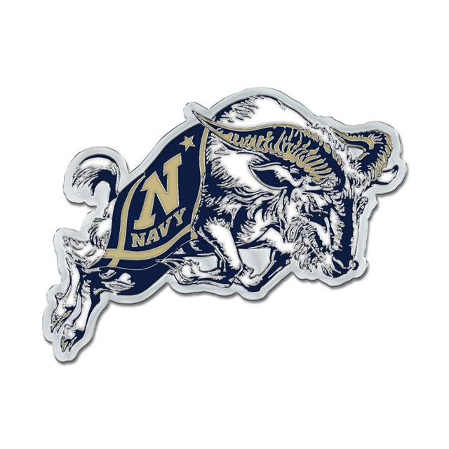 Navy Midshipmen Colored Chrome Free Form Auto Emblem