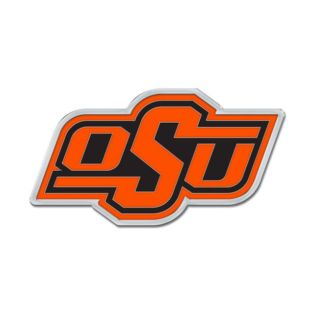 Emblema para automóvil de forma libre en cromo de color de los Oklahoma State Cowboys