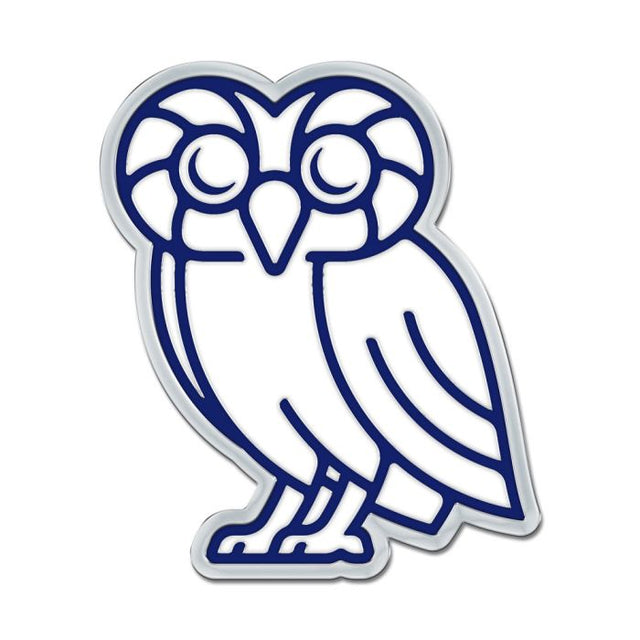 Emblema para automóvil de forma libre en cromo de color Rice Owls