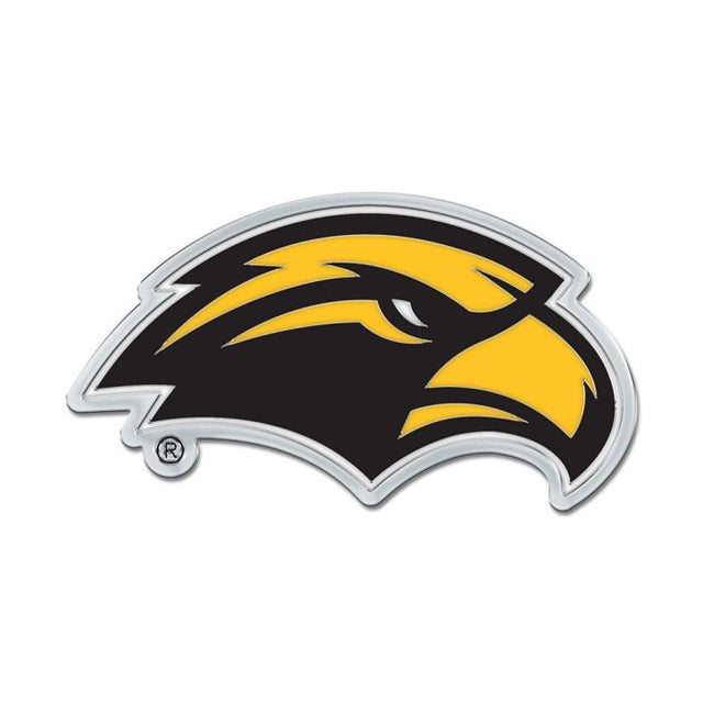 Southern Miss Golden Eagles Colored Chrome Free Form Auto Emblem