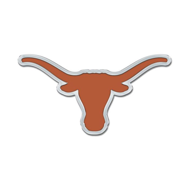 Emblema para automóvil de forma libre en cromo y color de Texas Longhorns