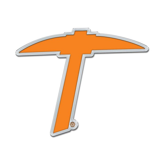 UTEP Miners Colored Chrome Free Form Auto Emblem