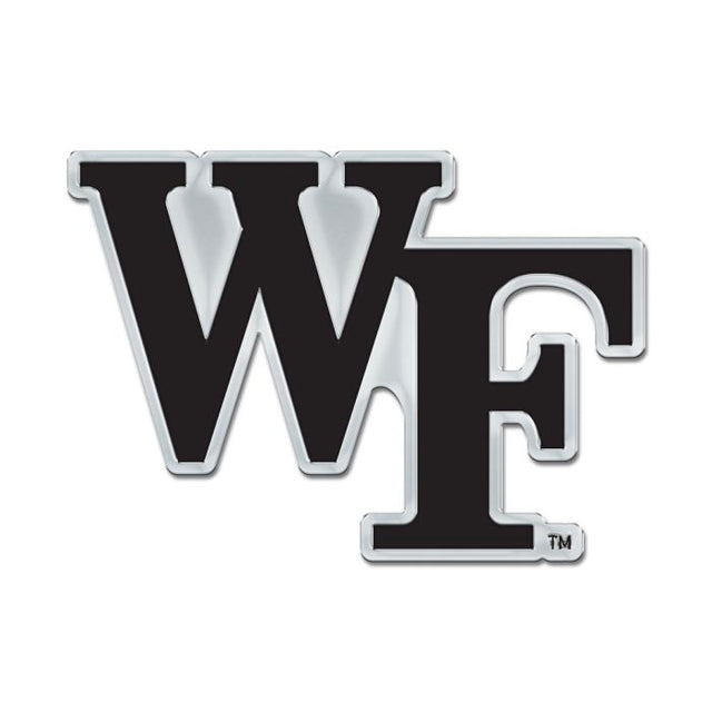 Emblema para automóvil de forma libre cromado de color de los Demon Deacons de Wake Forest