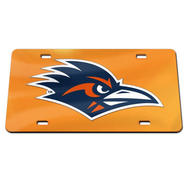 Texas San Antonio Roadrunners Specialty Acrylic License Plate