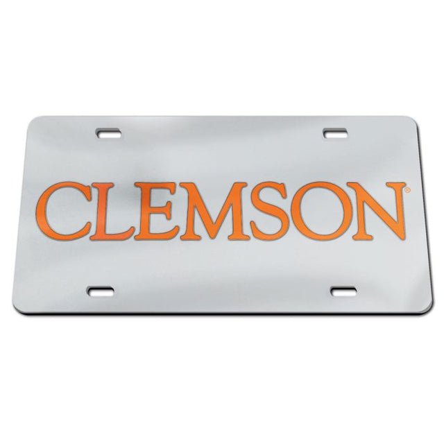 Placas de matrícula clásicas de acrílico de Clemson Tigers