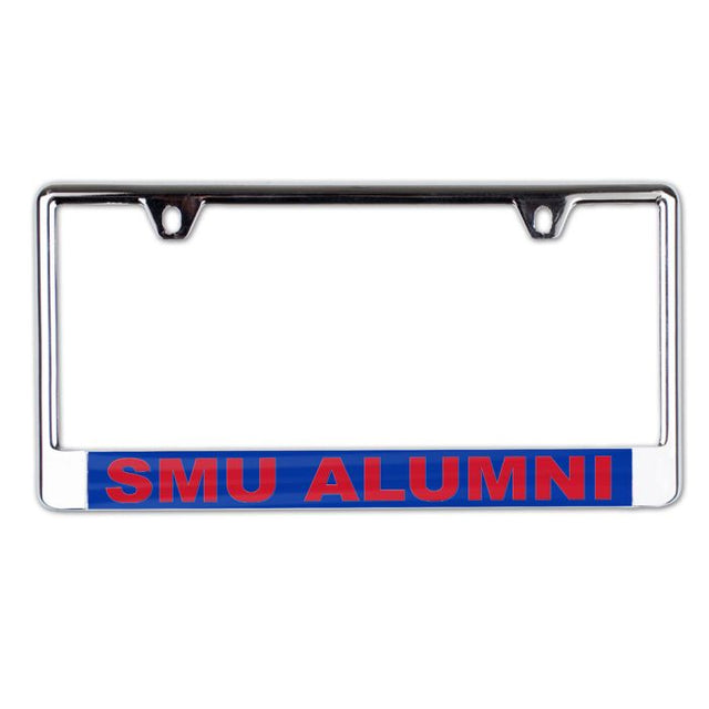 Southern Methodist Mustangs Lic Plate Frame B/O Printed