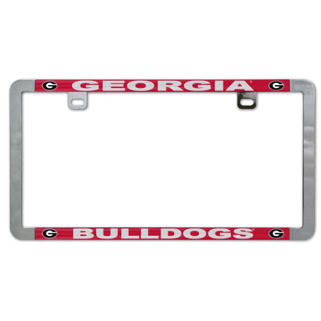 Georgia Bulldogs Metal Lic. Plate Frame Slim