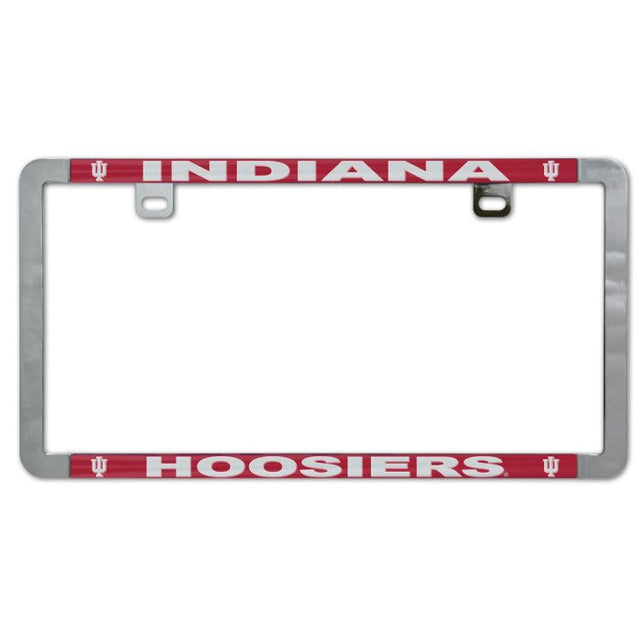 Indiana Hoosiers Metal Lic. Plate Frame Slim