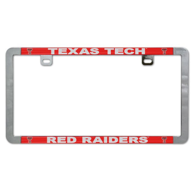 Texas Tech Red Raiders Metal Lic. Plate Frame Slim