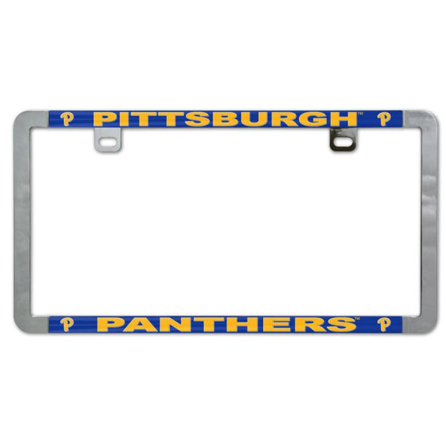 Pittsburgh Panthers Metal Lic. Plate Frame Slim