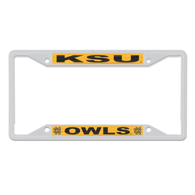 Búhos de Kennesaw State, licencia de Kennesaw State, marco plt, acero inoxidable