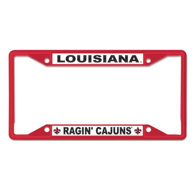 Luisiana - Lafayette Ragin Cajuns Louisiana-Lafayette Lic Plt Frame S/S