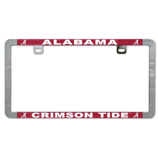 Alabama Crimson Tide Metal Lic. Plate Frame Slim