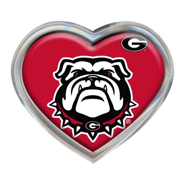 Emblema abovedado de metal cromado de los Georgia Bulldogs