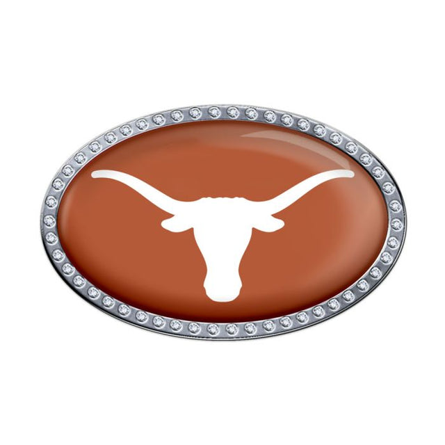 Emblema abovedado de metal cromado de Texas Longhorns