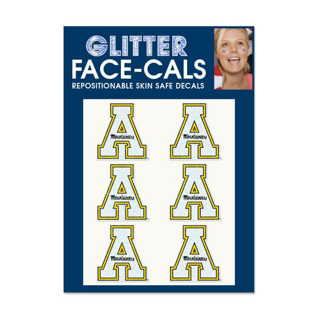 Appalachian State Mountaineers Glitter Tattoo 6 Pack