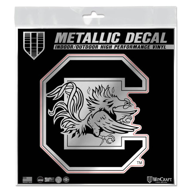 South Carolina Gamecocks Decal Metallic 6" x 6"