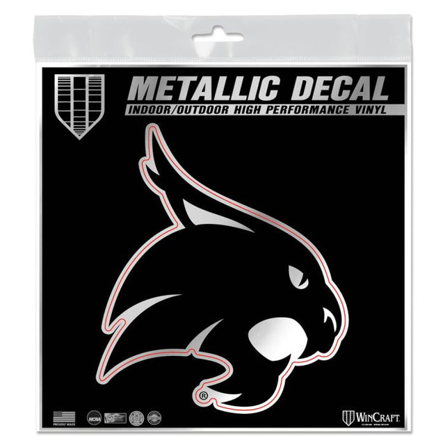 Texas State Bobcats Decal Metallic 6" x 6"