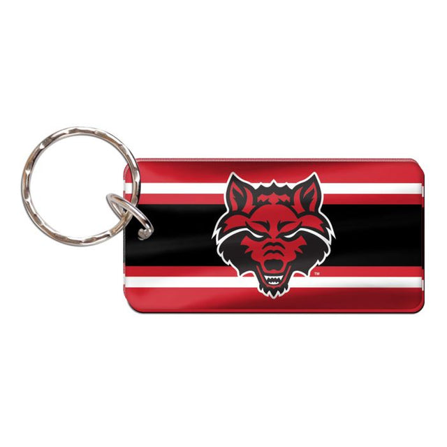 Arkansas State Red Wolves Keychain Rectangle