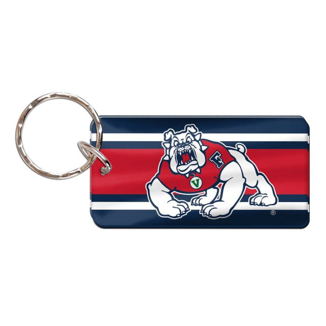 Fresno State Bulldogs Keychain Rectangle