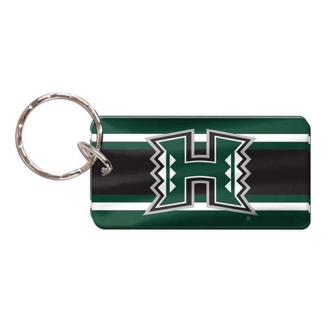 Hawaii Warriors Keychain Rectangle